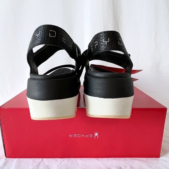 Spyder Women's Sandals, Black, Campie Wedge, Rebound Technology, Size 9.5 New - Picture 10 of 16